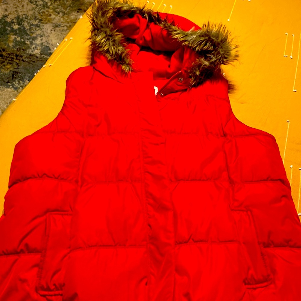 Red vest jacket size